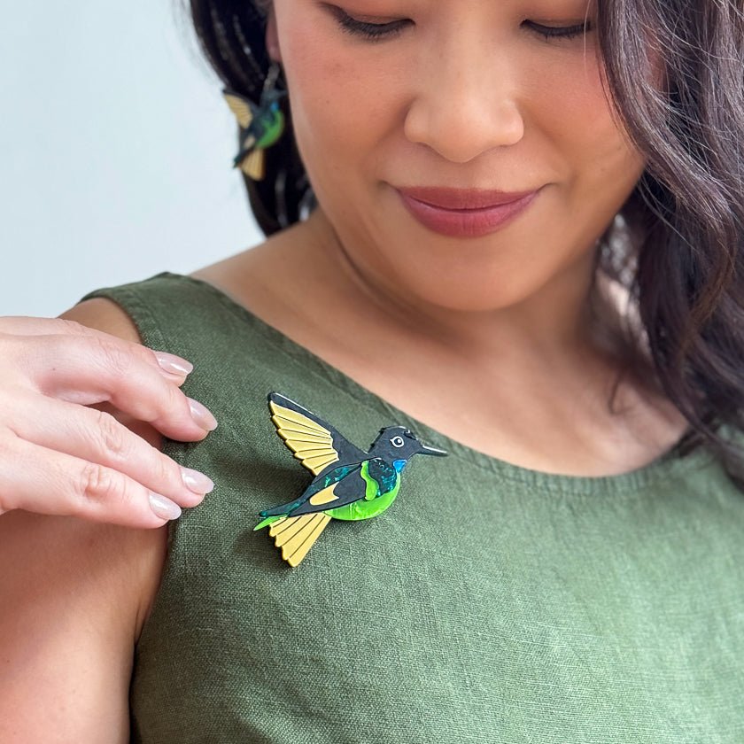 Dusky Starfrontlet Brooch by Erstwilder by Quirks! at Shirley Shoppe