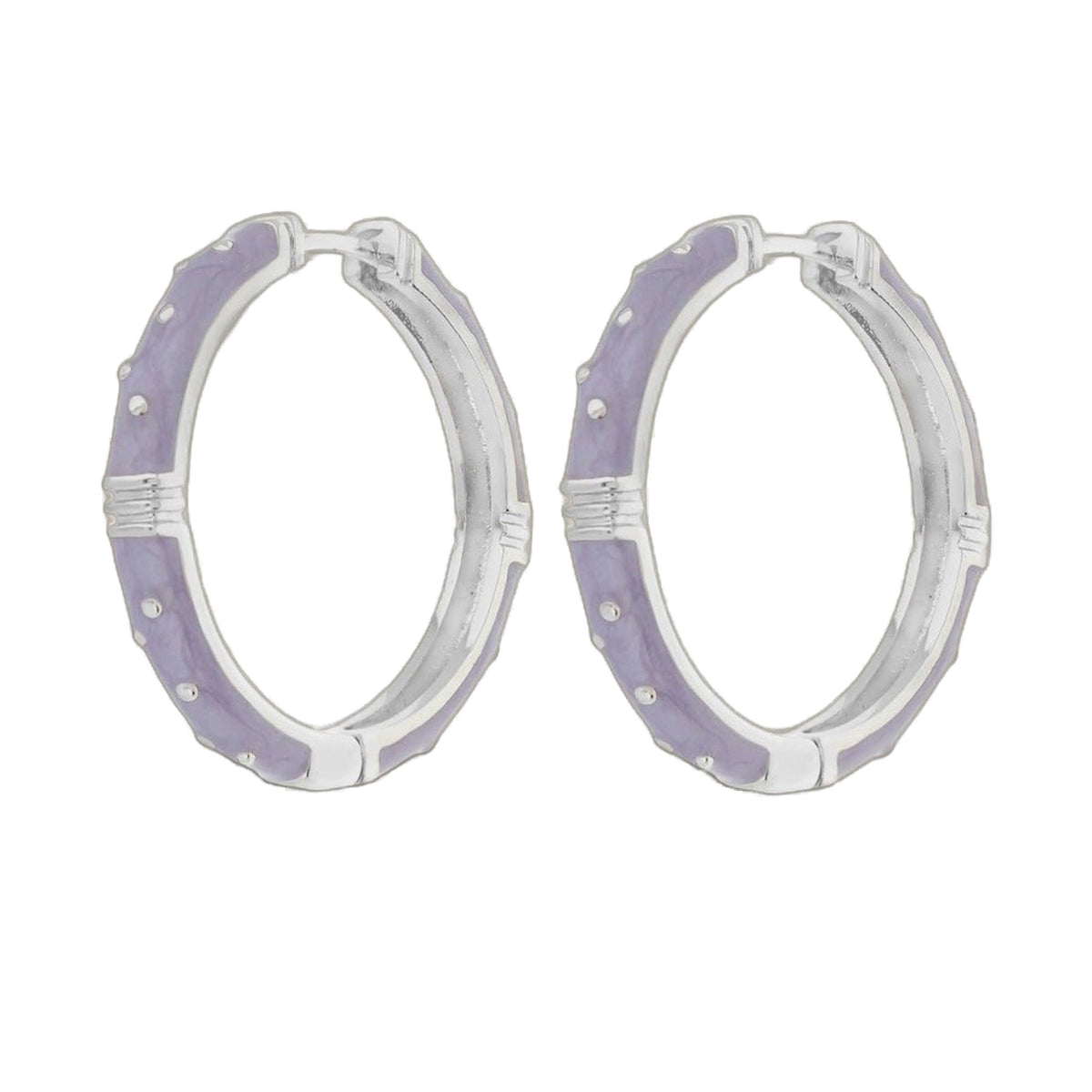 Polka Dot Earrings — Slim Hoop