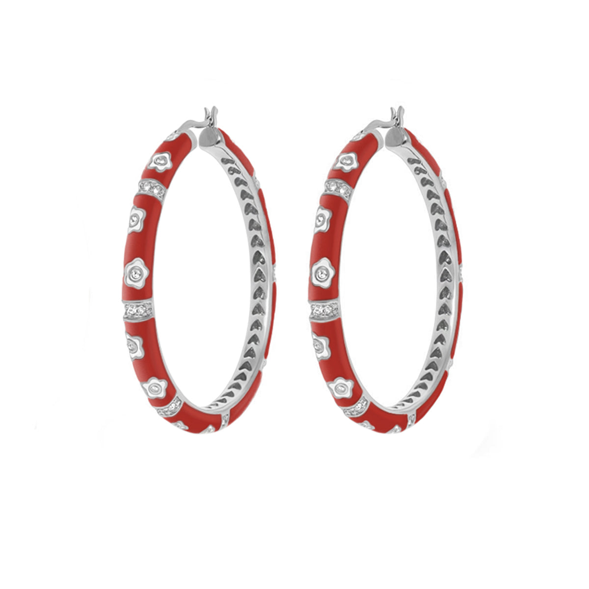 Daisy Love Earrings — Statement Hoop
