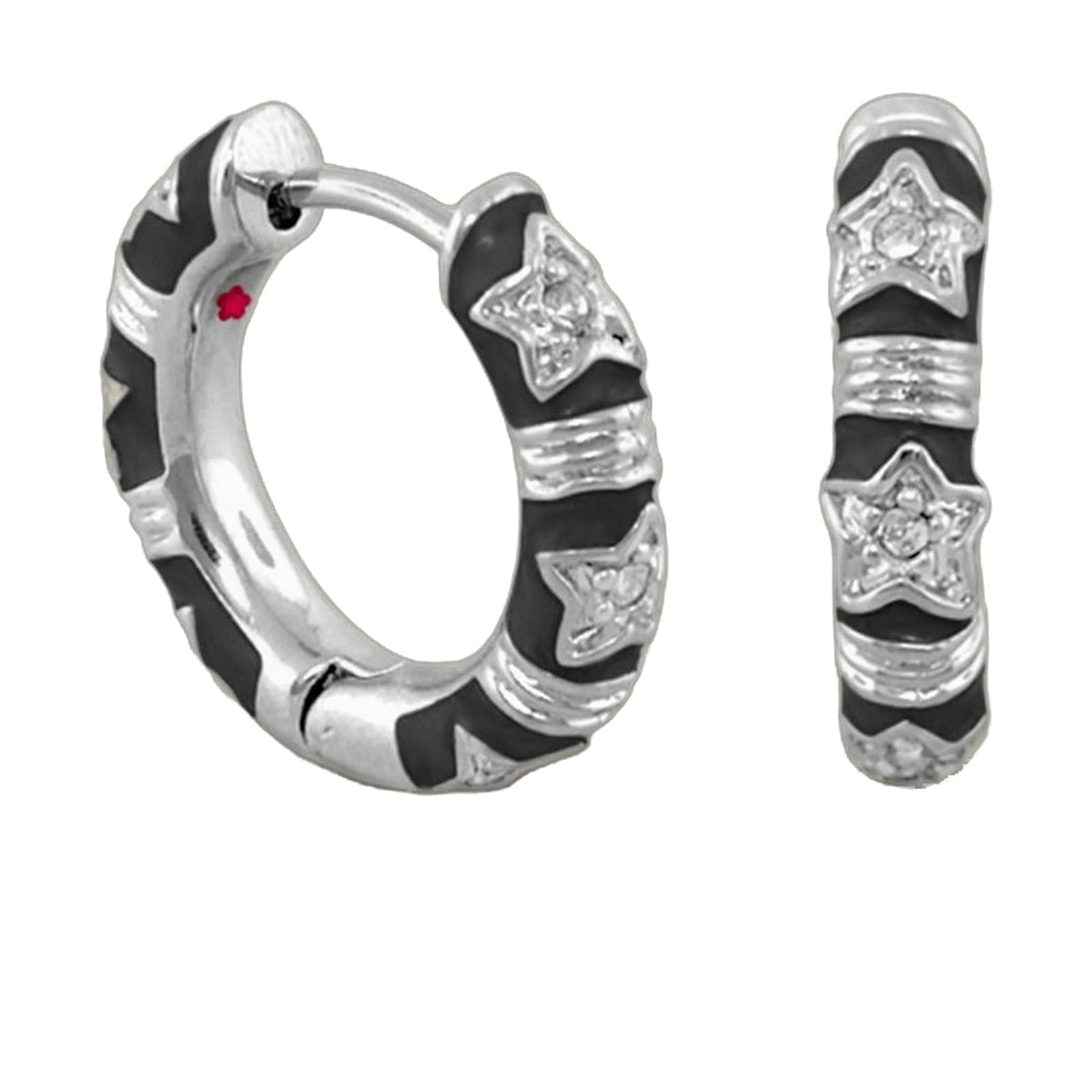 Stars of Night Earrings — Wide Huggie