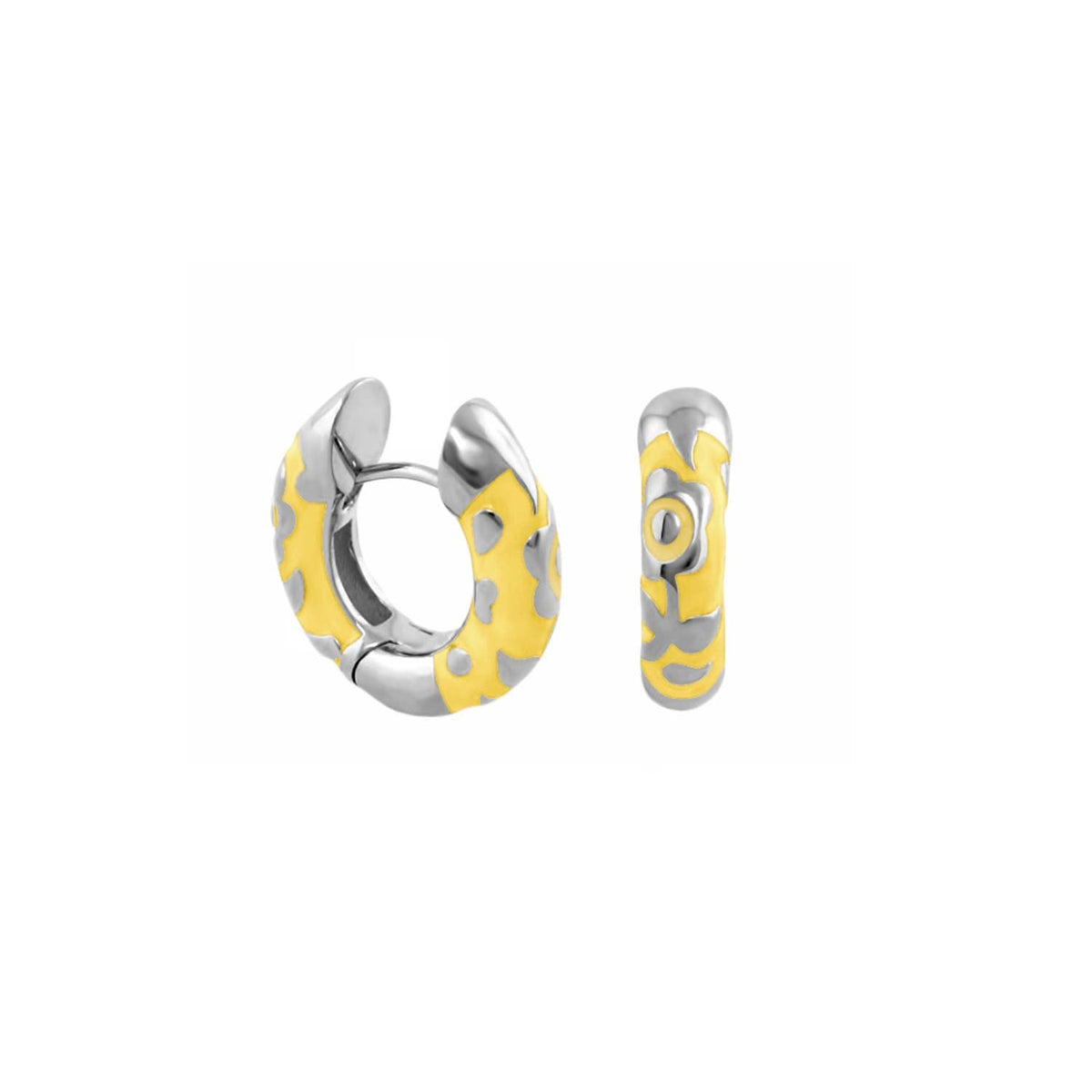 Flowers by Orly Earrings — Contrast Flower Huggie
