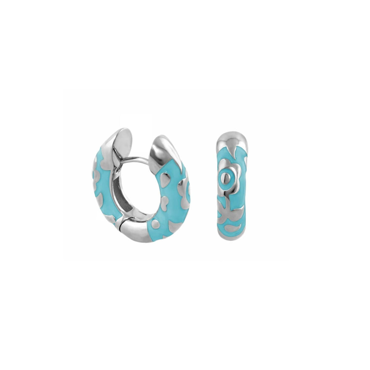 Flowers by Orly Earrings — Contrast Flower Huggie