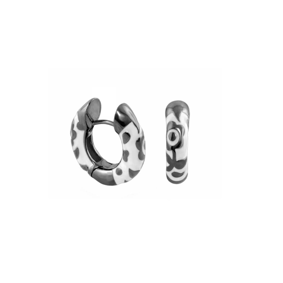 Flowers by Orly Earrings — Contrast Flower Huggie