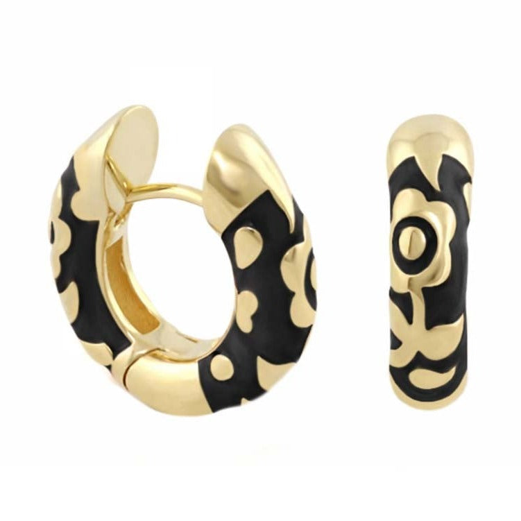 Flowers by Orly Earrings — Contrast Flower Huggie