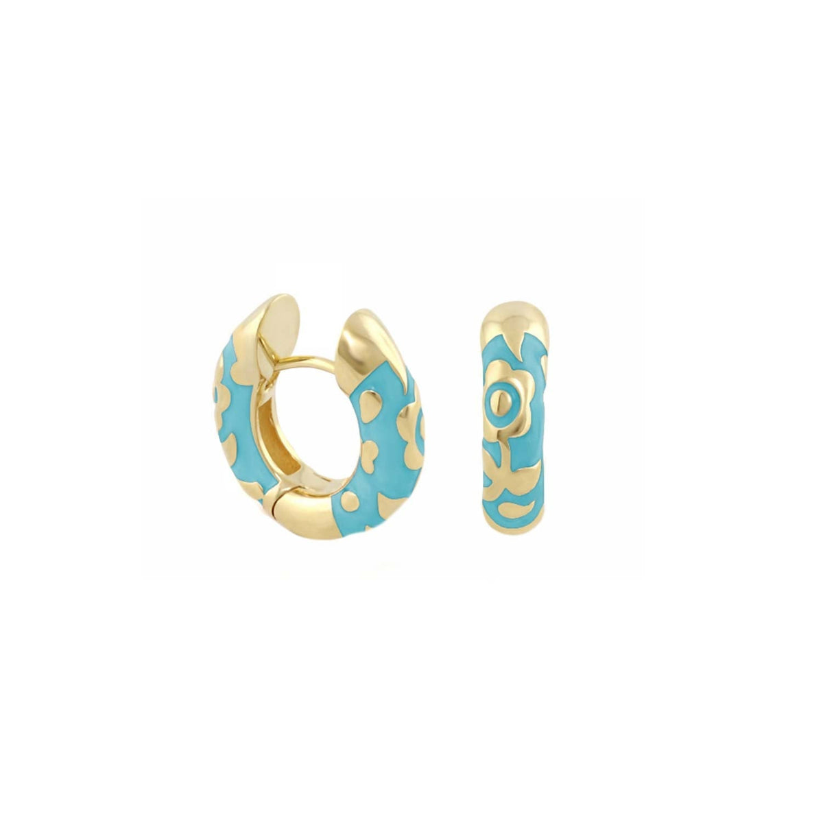 Flowers by Orly Earrings — Contrast Flower Huggie