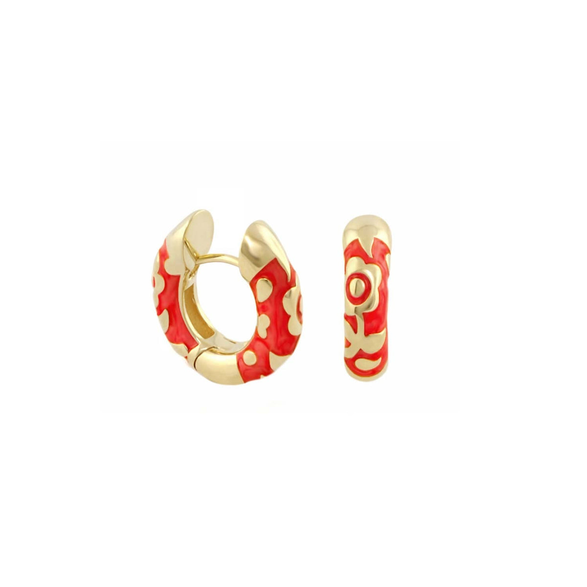 Flowers by Orly Earrings — Contrast Flower Huggie