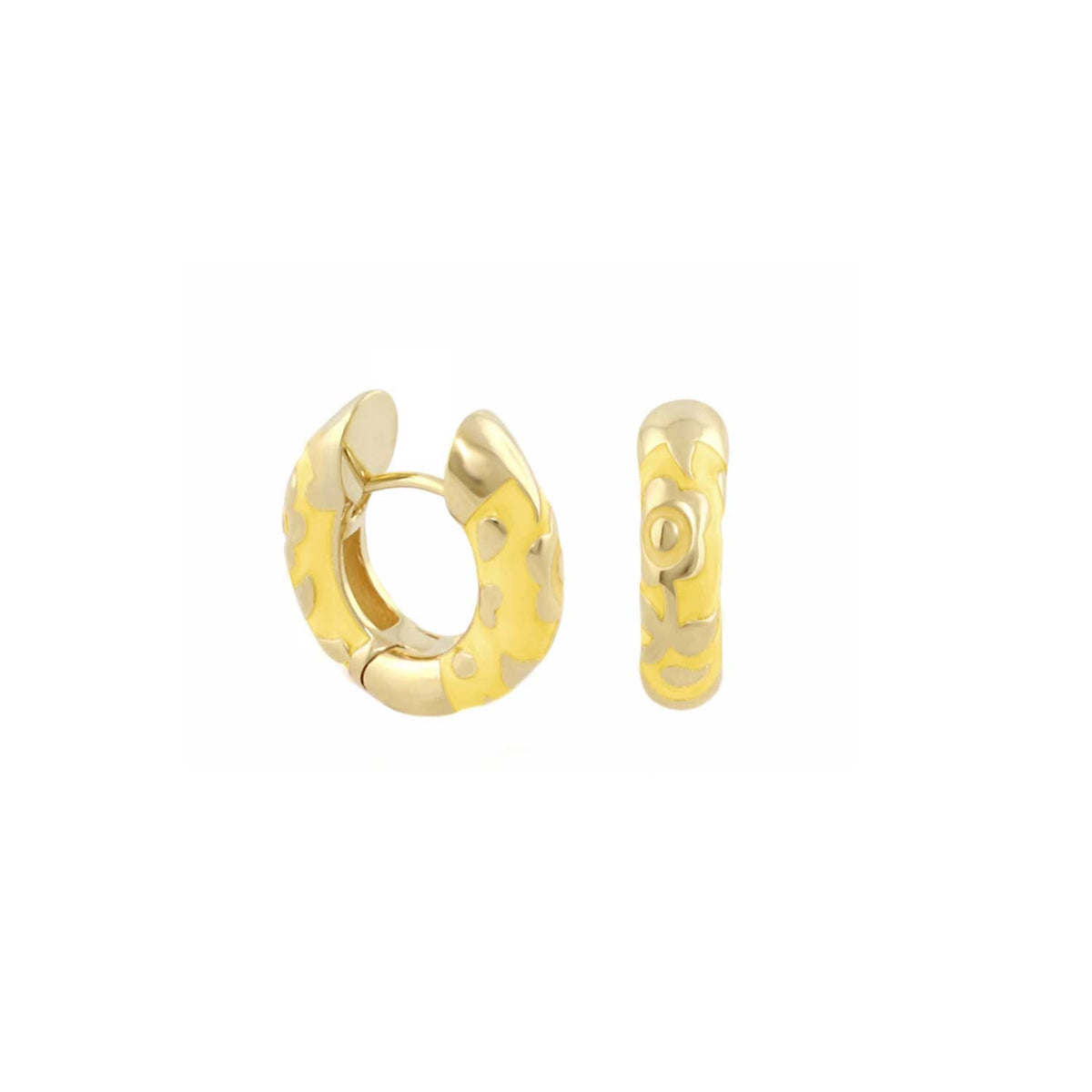 Flowers by Orly Earrings — Contrast Flower Huggie