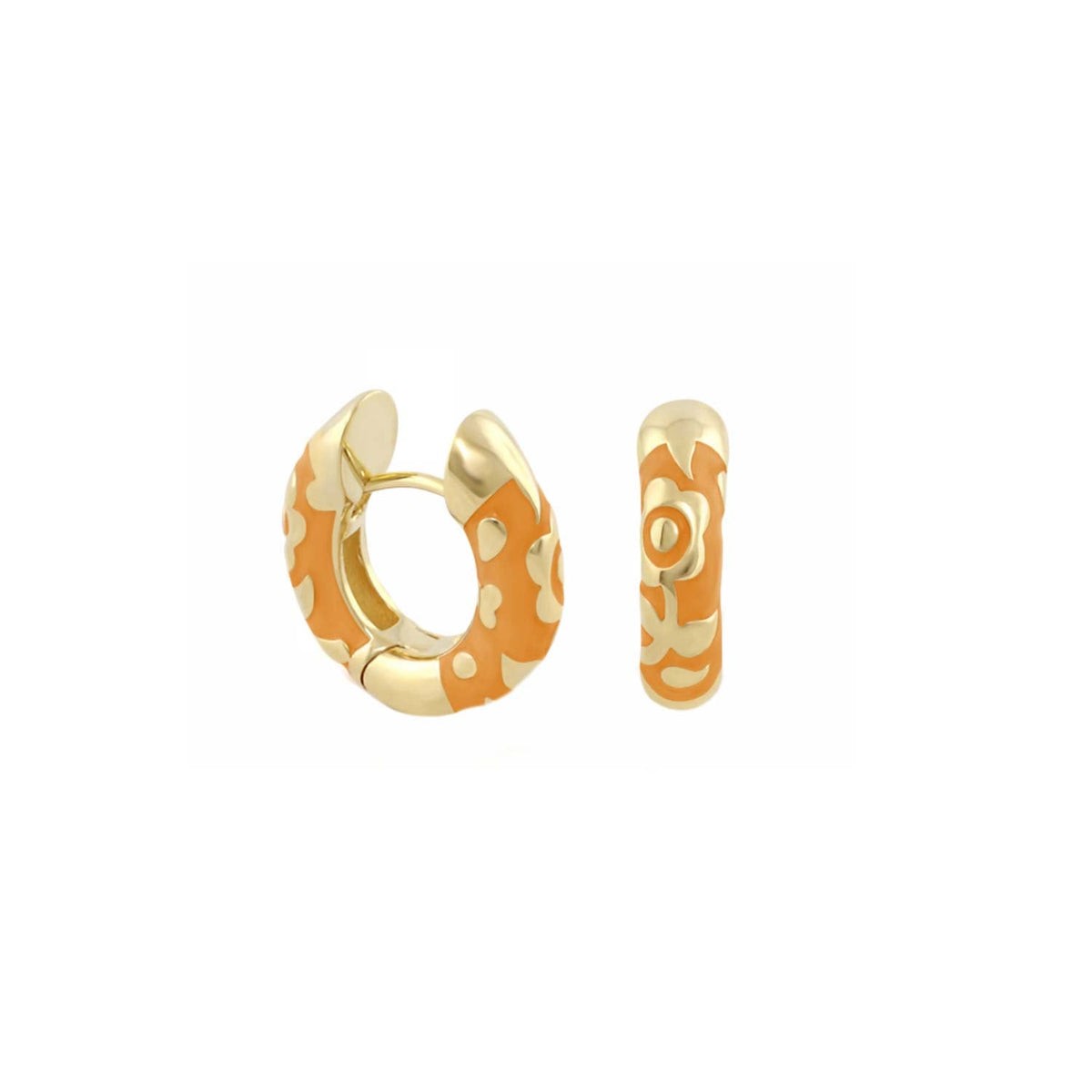 Flowers by Orly Earrings — Contrast Flower Huggie
