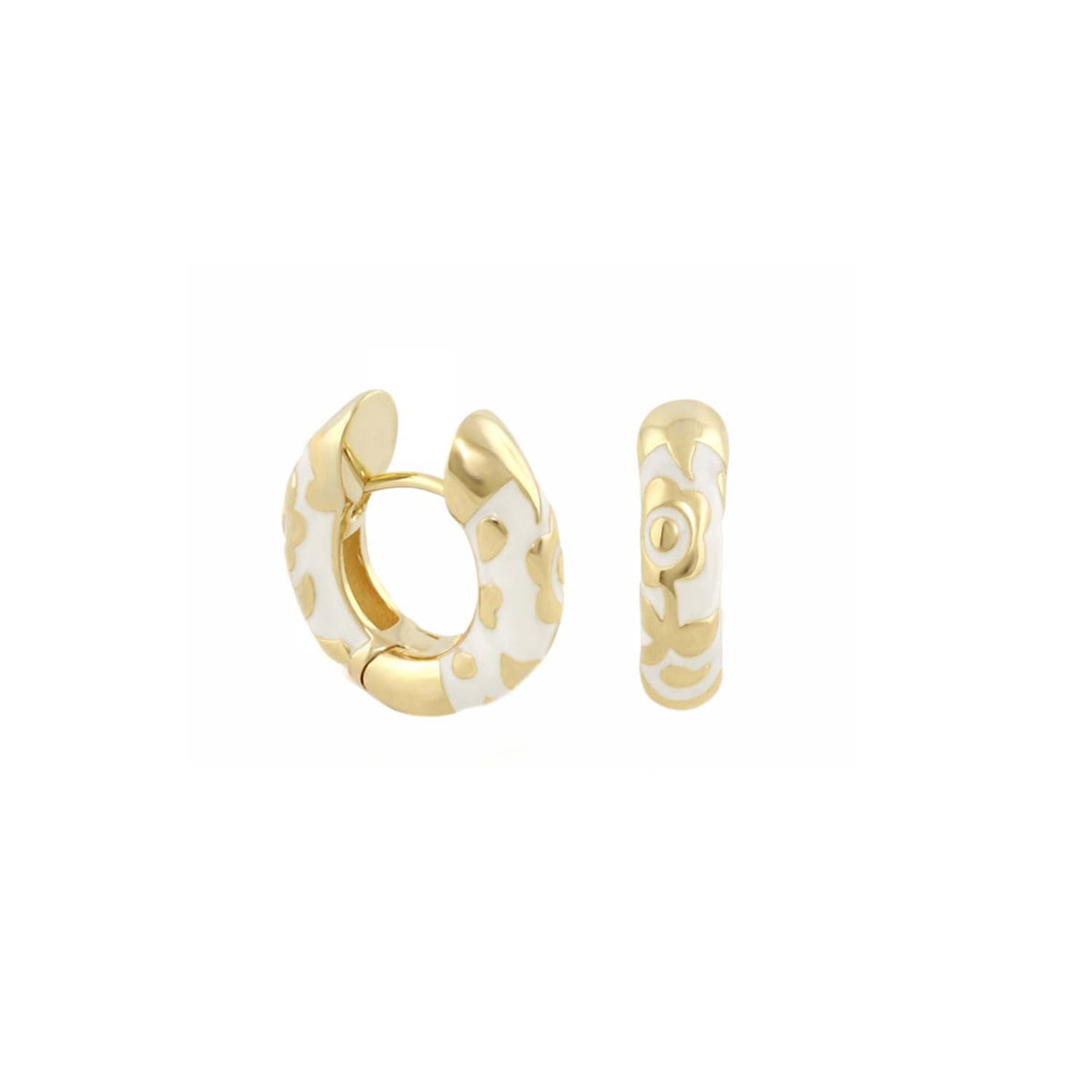 Flowers by Orly Earrings — Contrast Flower Huggie