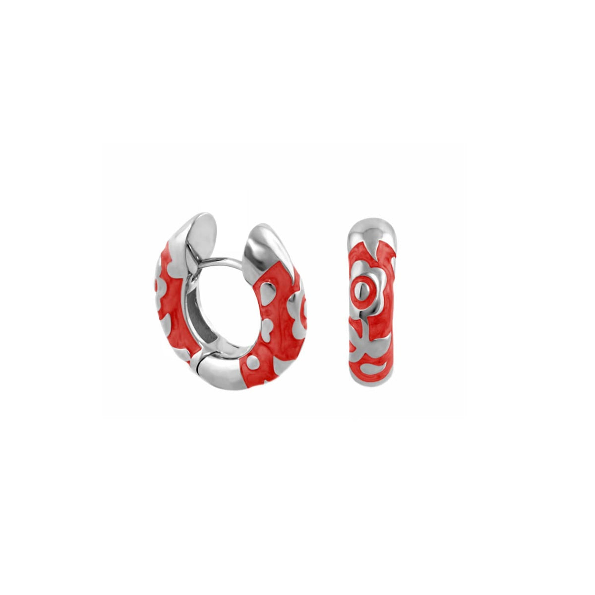 Flowers by Orly Earrings — Contrast Flower Huggie
