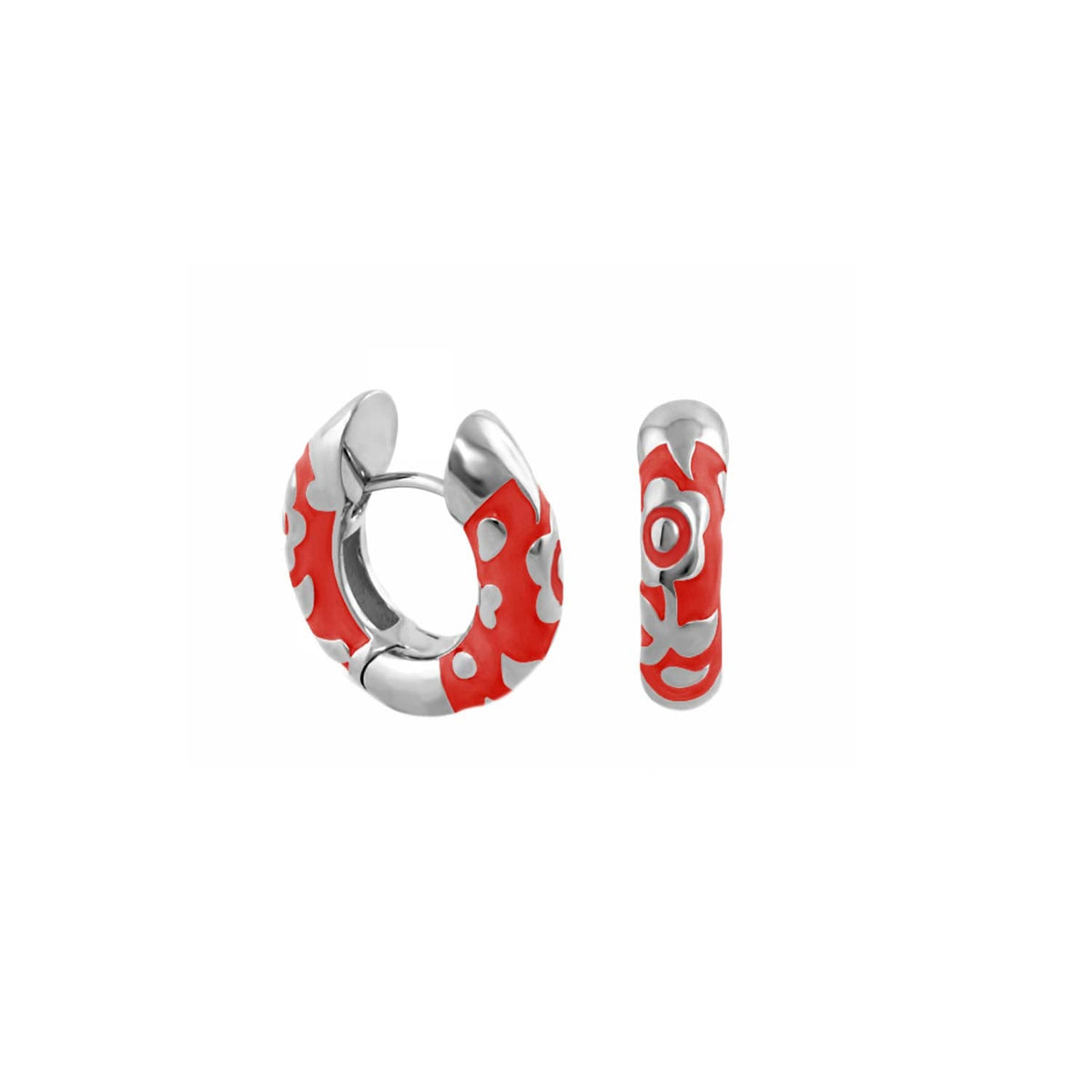 Flowers by Orly Earrings — Contrast Flower Huggie
