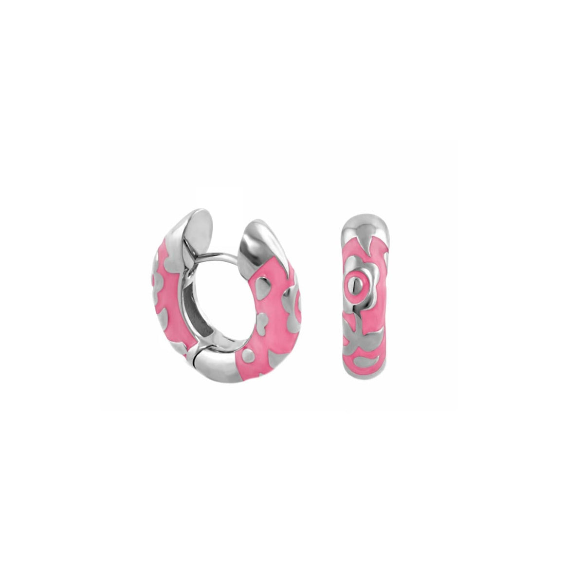 Flowers by Orly Earrings — Contrast Flower Huggie
