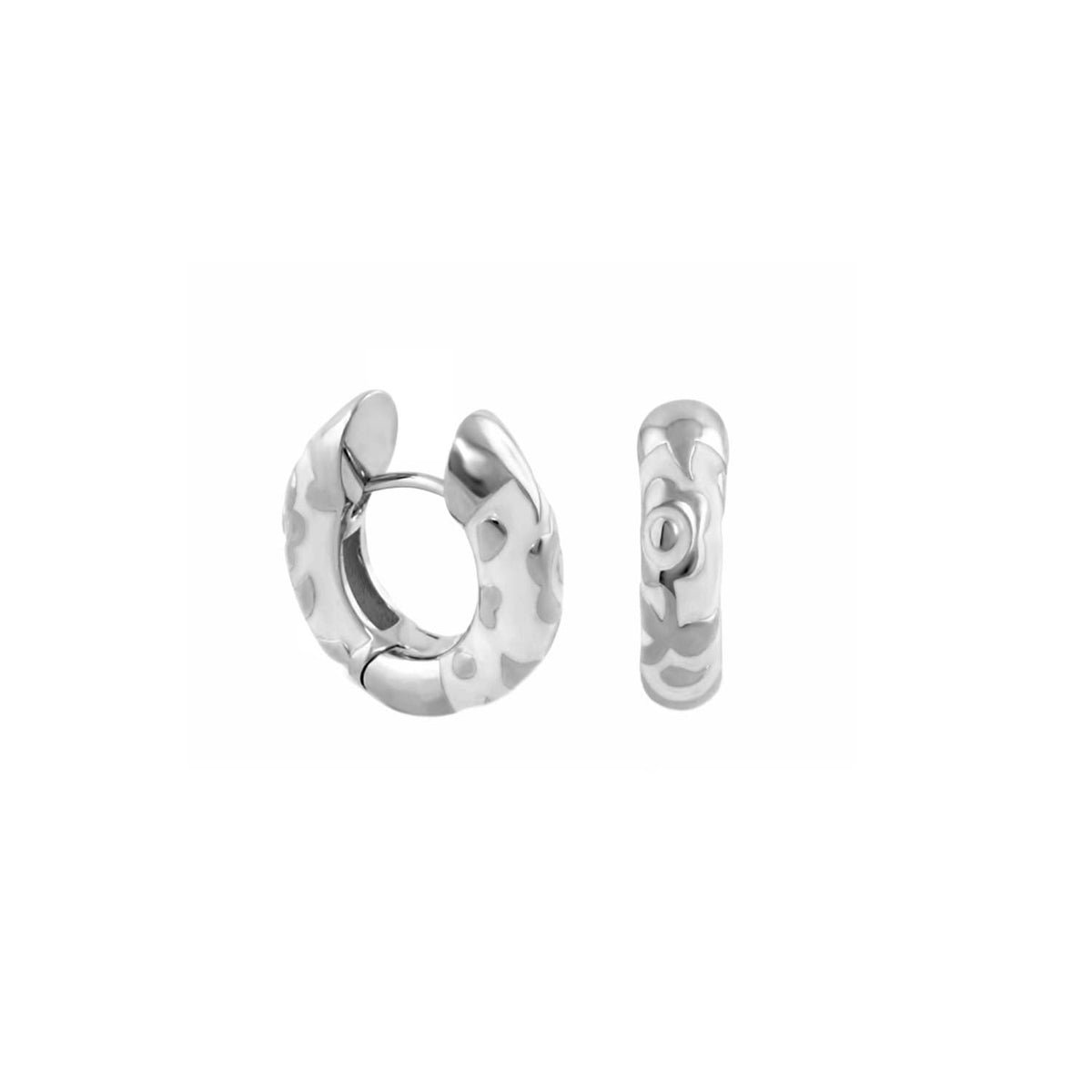 Flowers by Orly Earrings — Contrast Flower Huggie