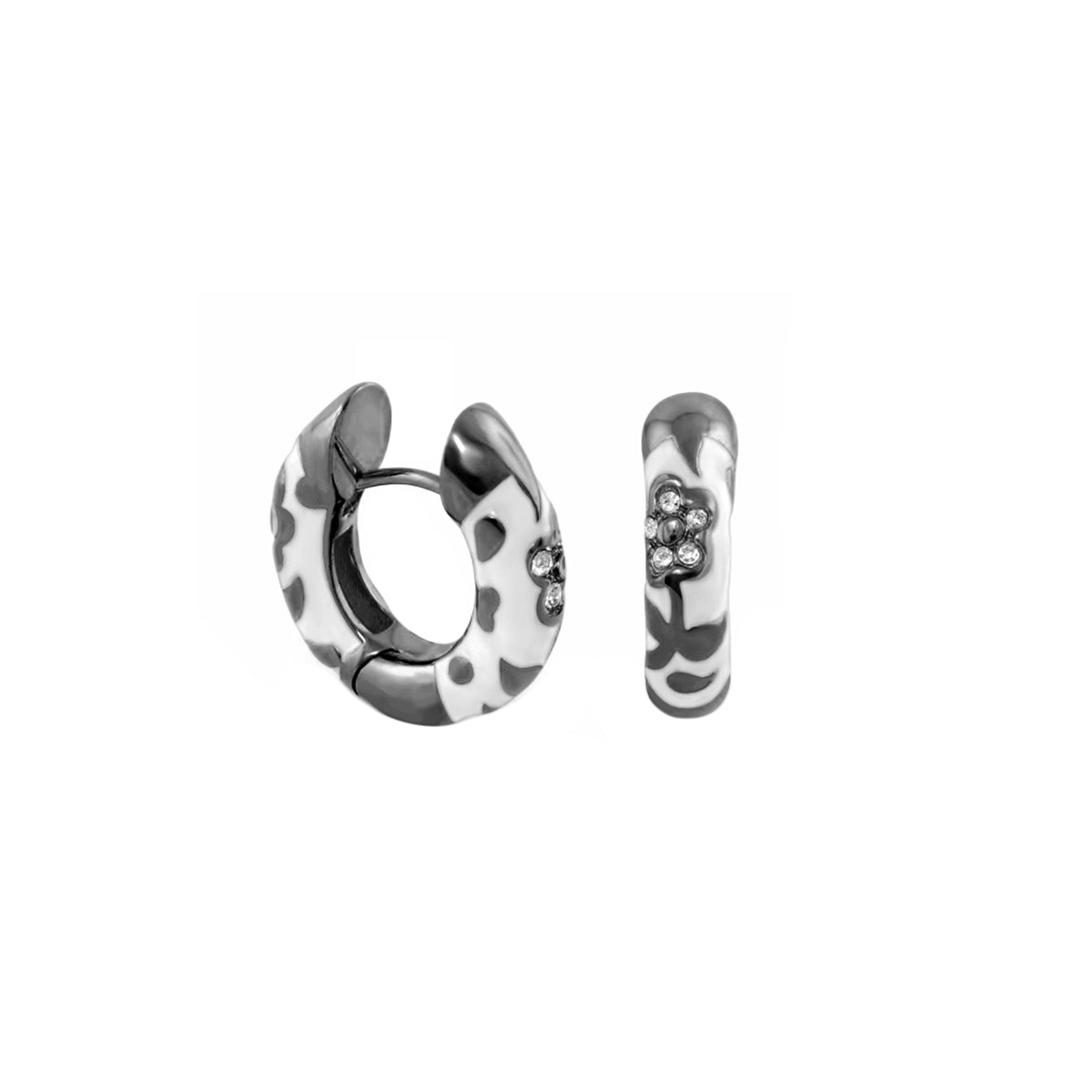 Flowers by Orly Earrings — Pavé Flower Huggie