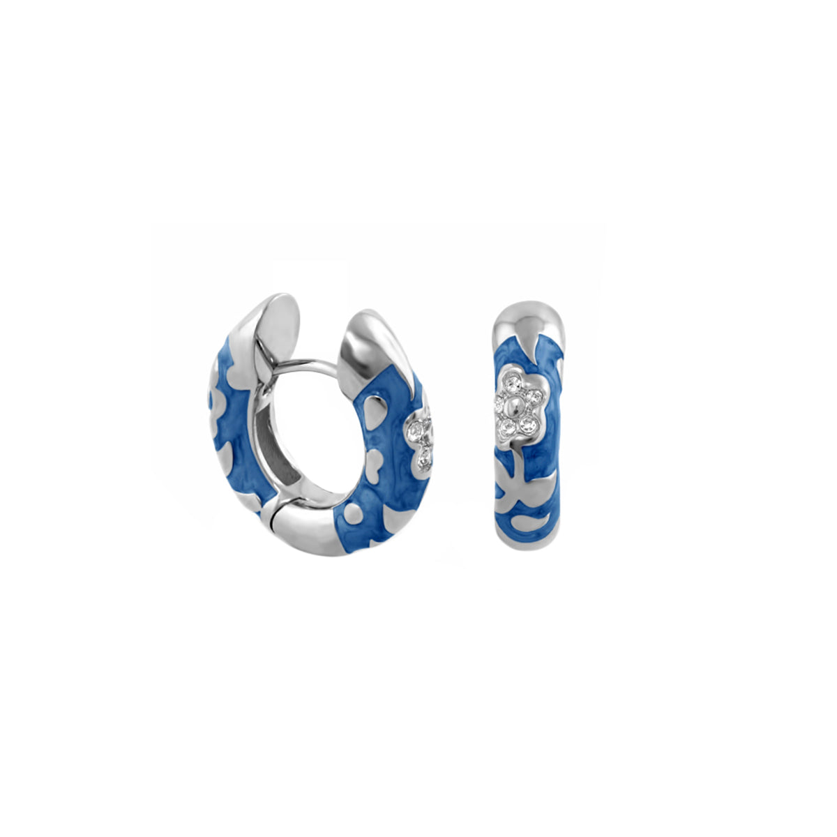 Flowers by Orly Earrings — Pavé Flower Huggie