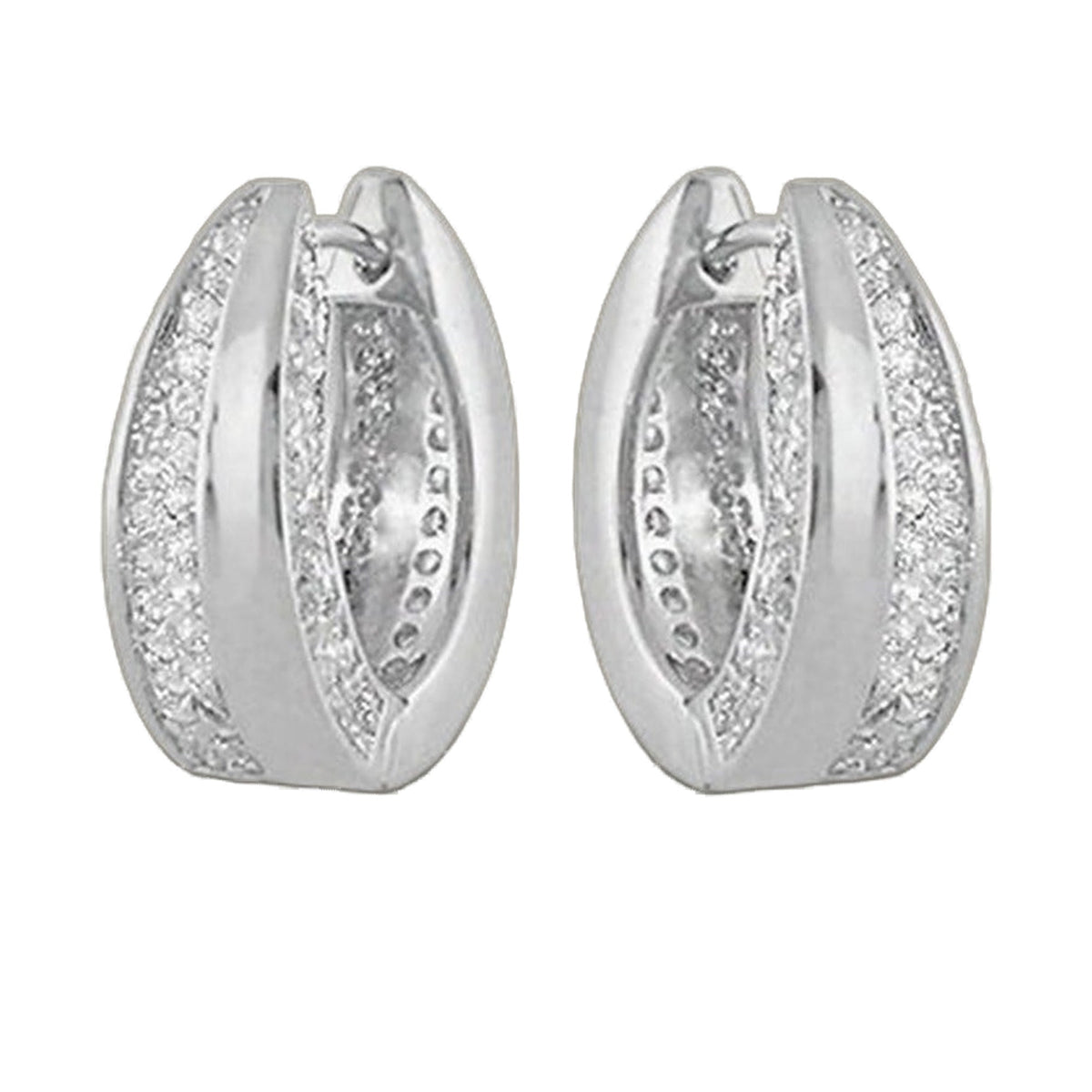 Cubic Zirconia Huggies