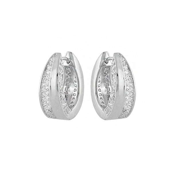 Cubic Zirconia Huggies