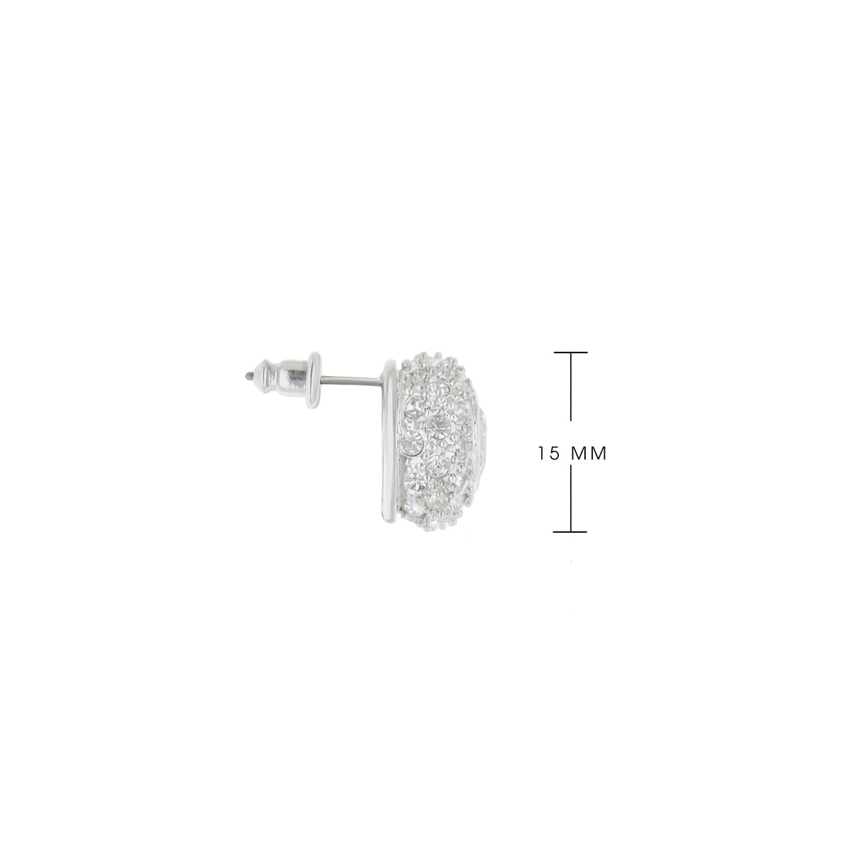 Pave Donut Earrings