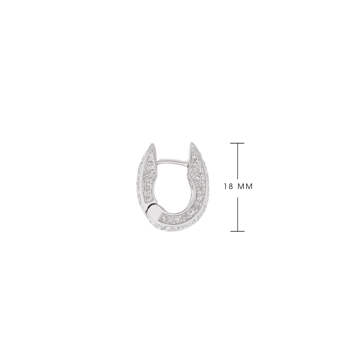 Crystal Huggie Earrings