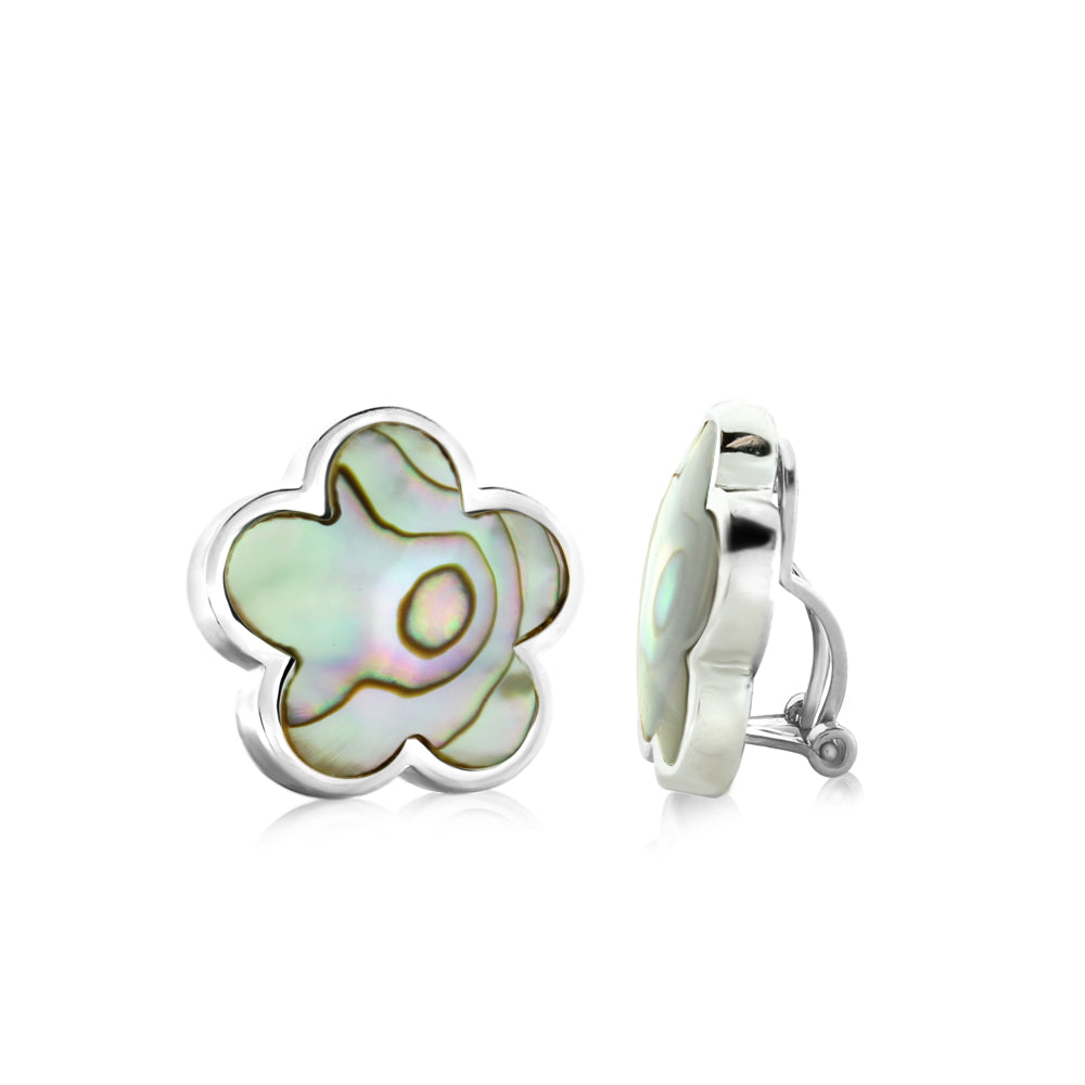 Daisy Love Earrings — Framed Flower Clip