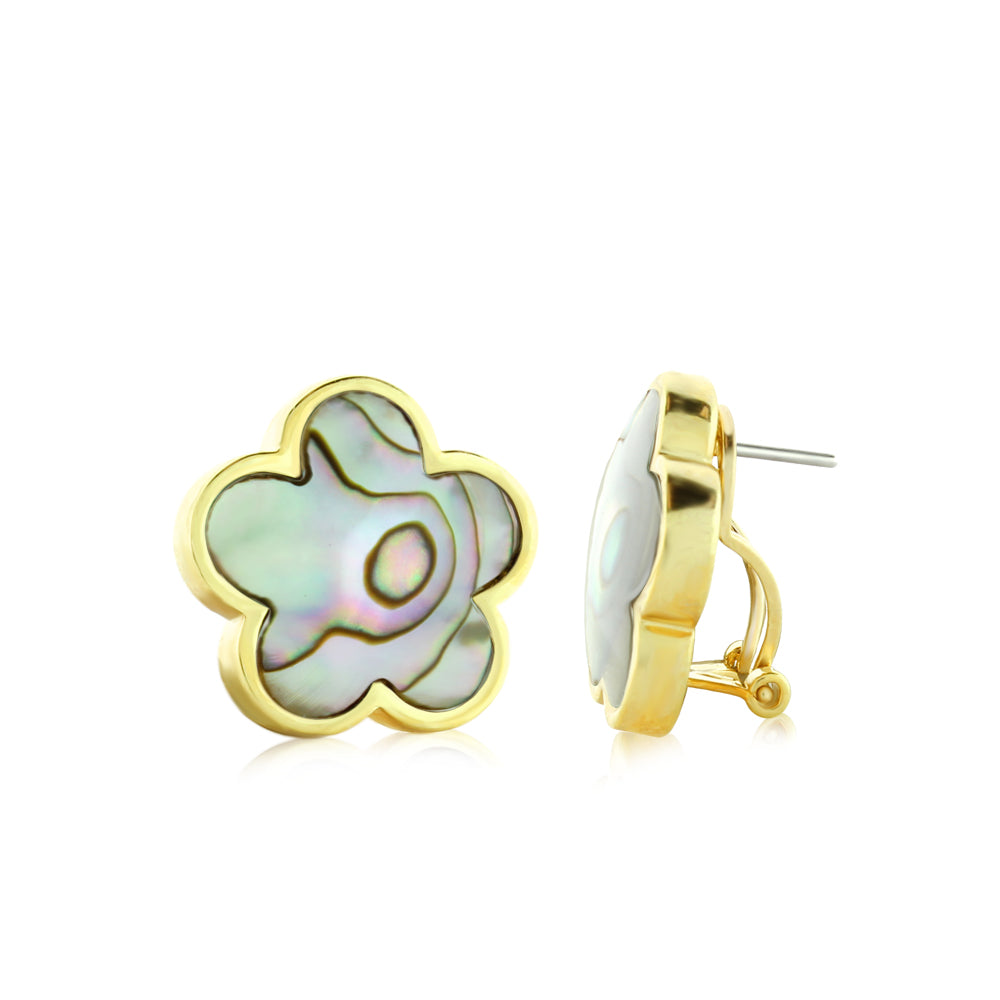 Daisy Love Earrings — Framed Flower Clip