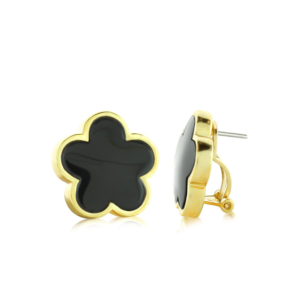 Daisy Love Earrings — Framed Flower Clip