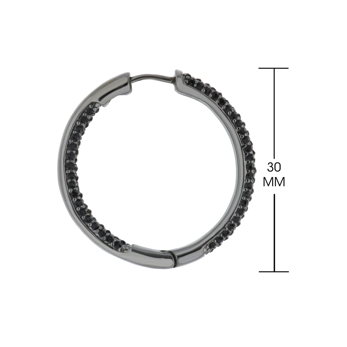 Pave Hoop Earrings