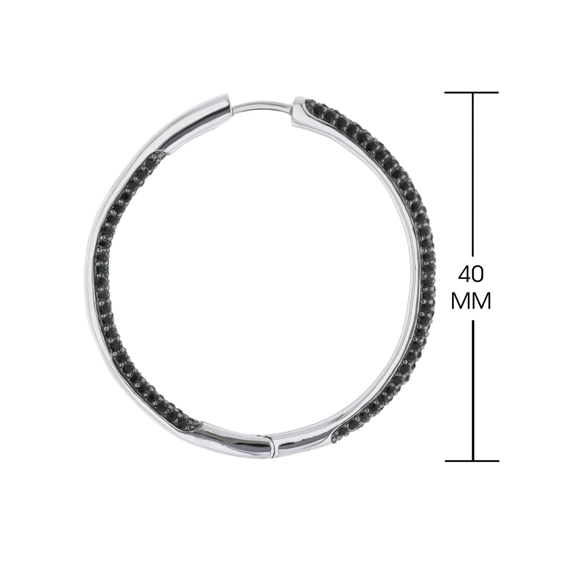 Pave Hoop Earrings