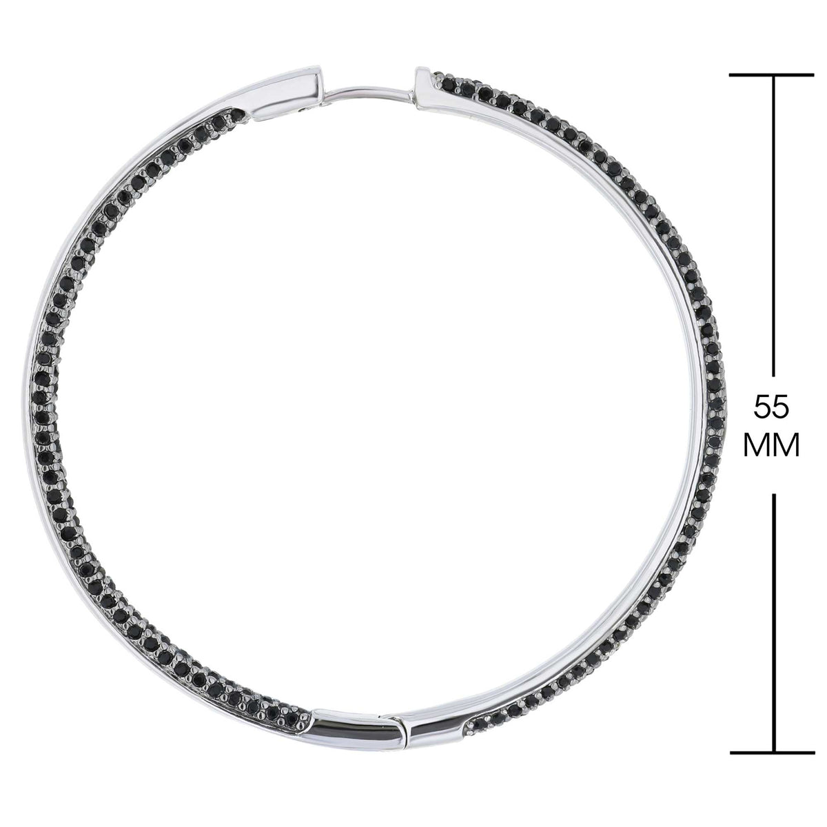 Pave Hoop Earrings