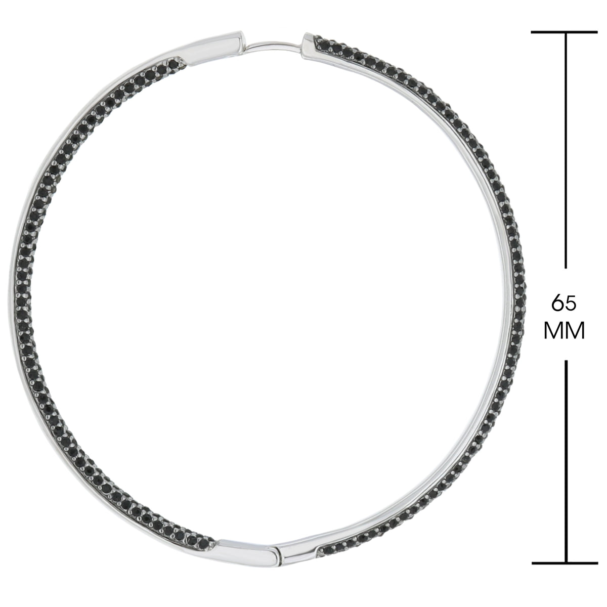 Pave Hoop Earrings