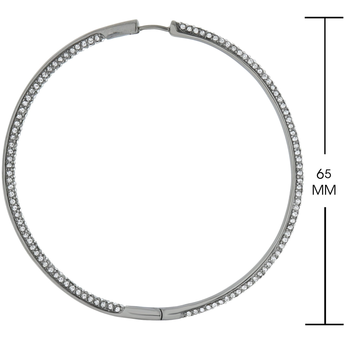Pave Hoop Earrings