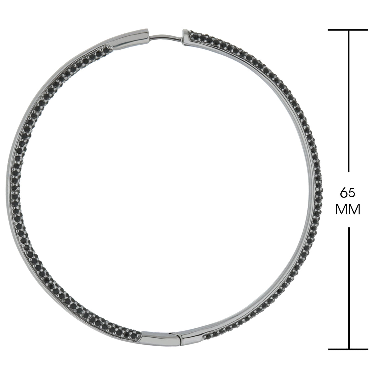 Pave Hoop Earrings