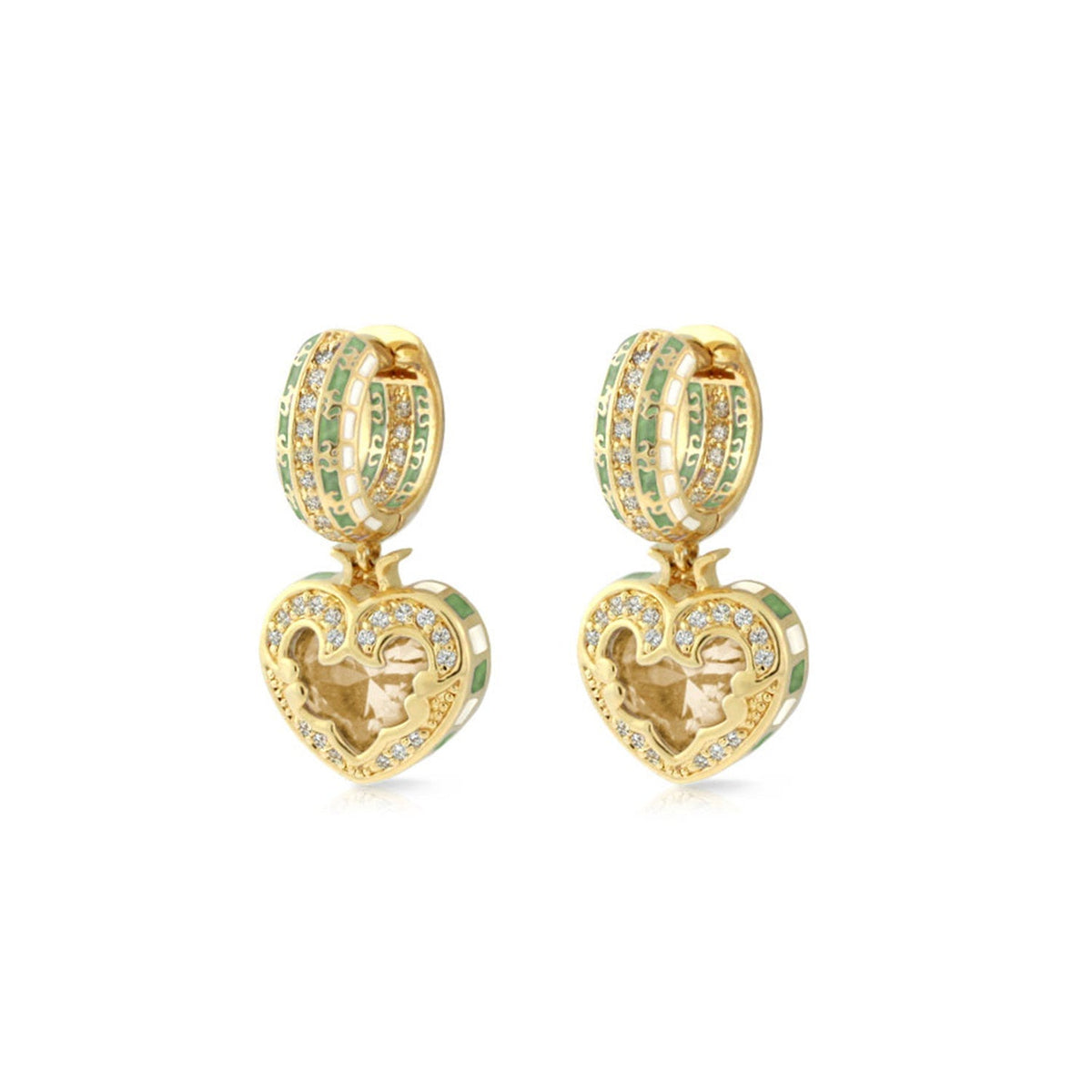 Renaissance Heart Earrings