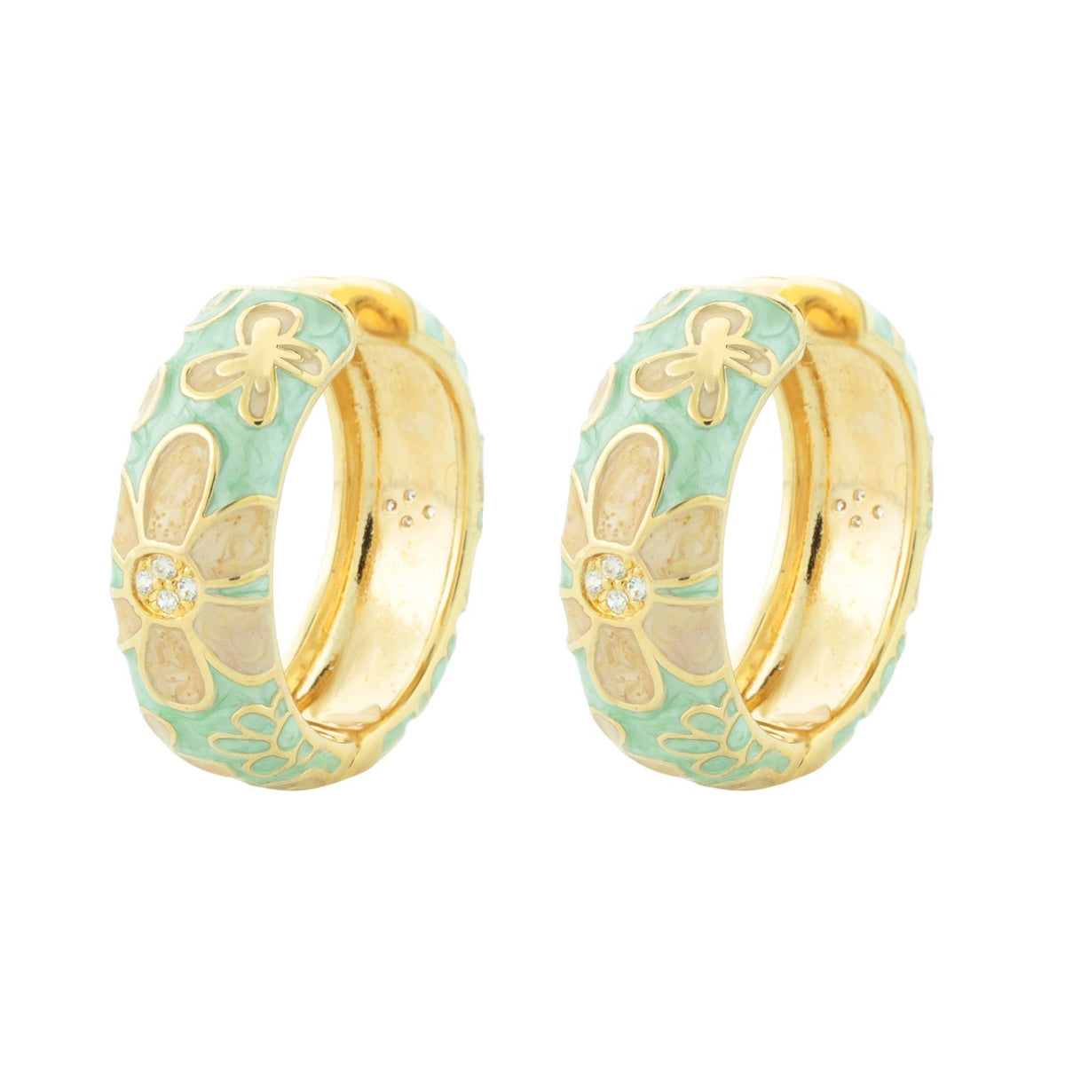 Butterfly Hoop Earrings