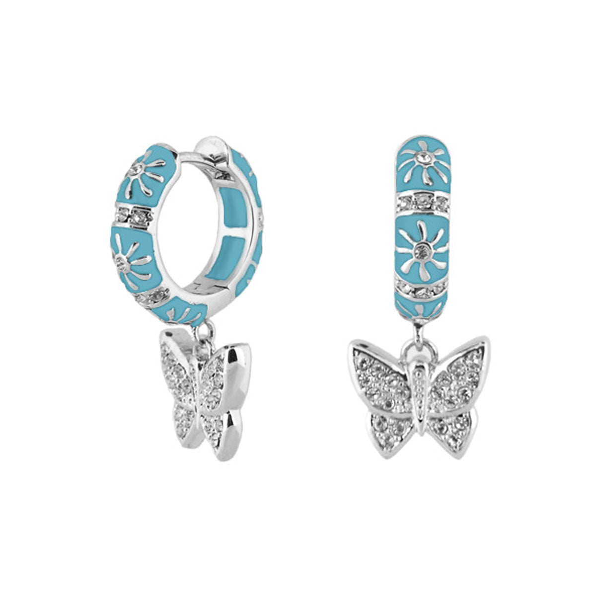 Charming 2 Earrings — Butterfly Drop
