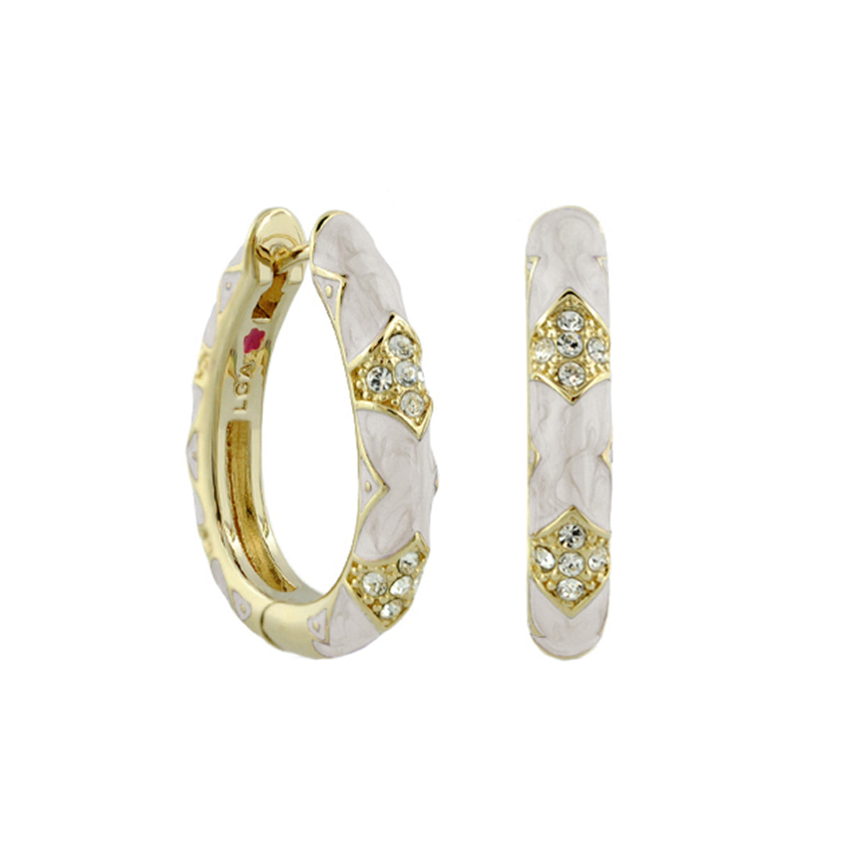 Stackable Fiesta Earrings — Pavé Station Hoop