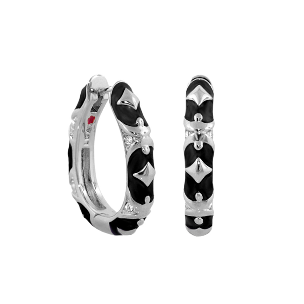 Stackable Fiesta Earrings — Studded Hoop