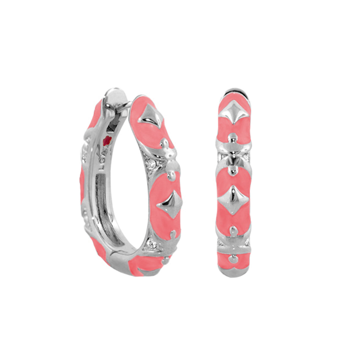 Stackable Fiesta Earrings — Studded Hoop