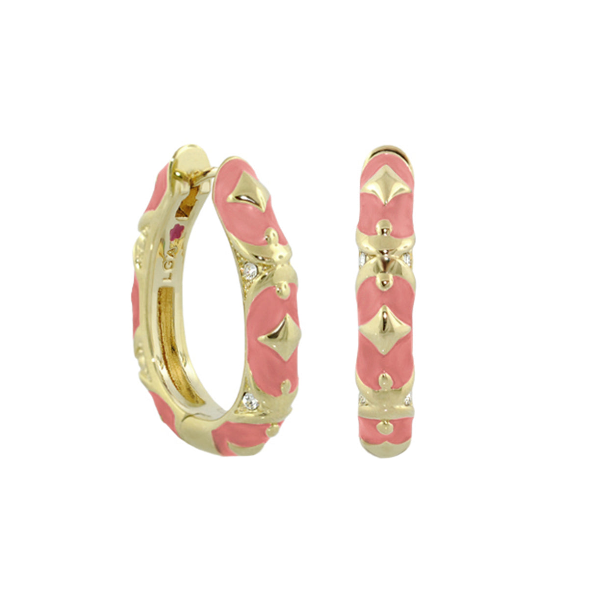 Stackable Fiesta Earrings — Studded Hoop