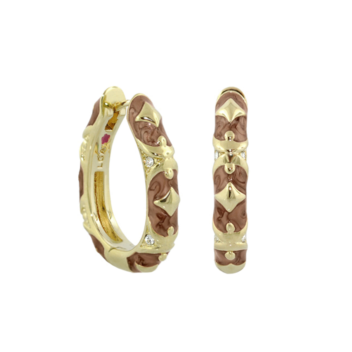 Stackable Fiesta Earrings — Studded Hoop