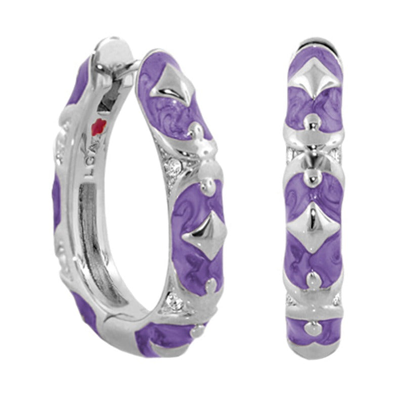 Stackable Fiesta Earrings — Studded Hoop