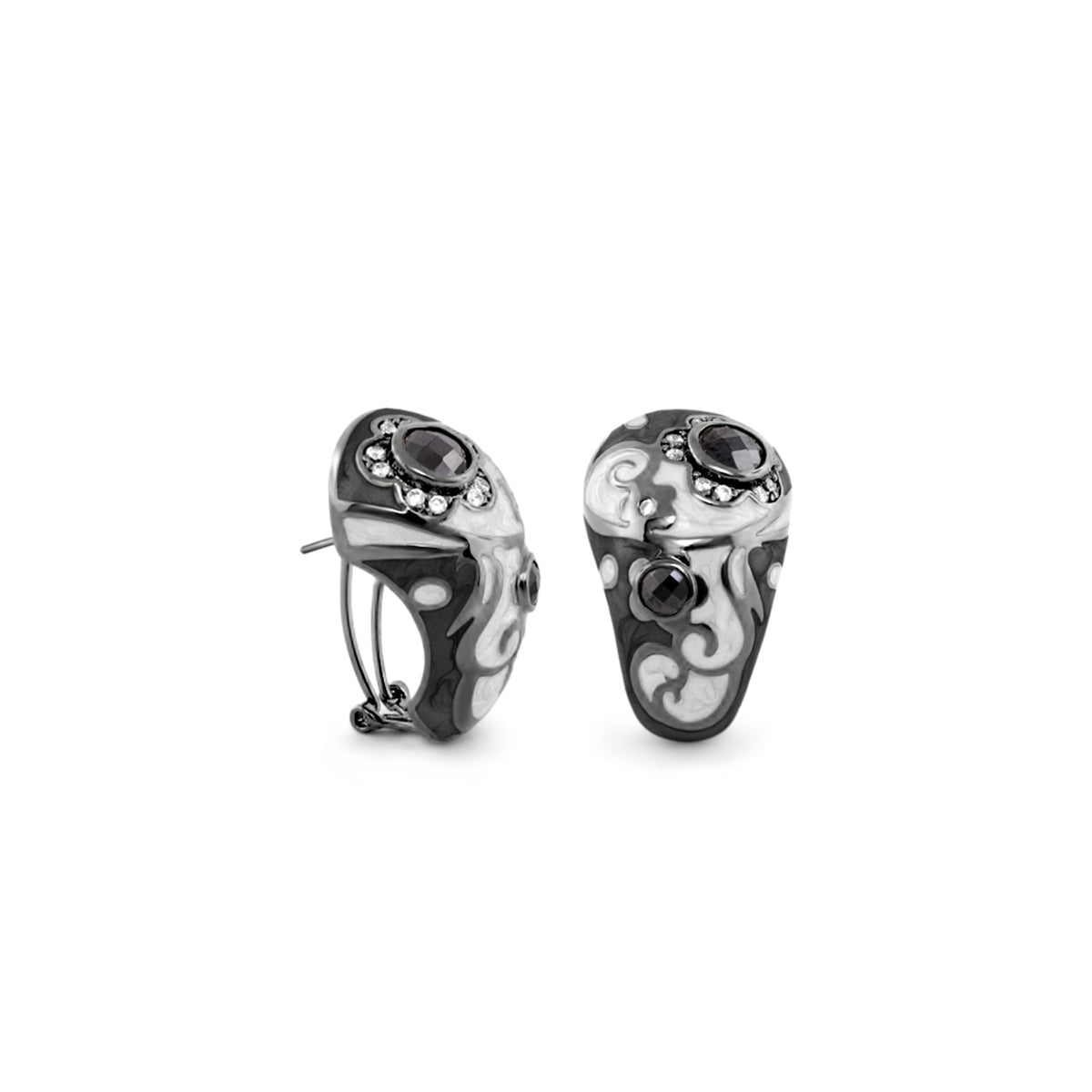 Daisy Swirl Earrings — Hand-Poured Clip