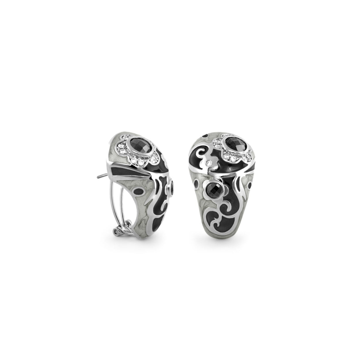Daisy Swirl Earrings — Hand-Poured Clip