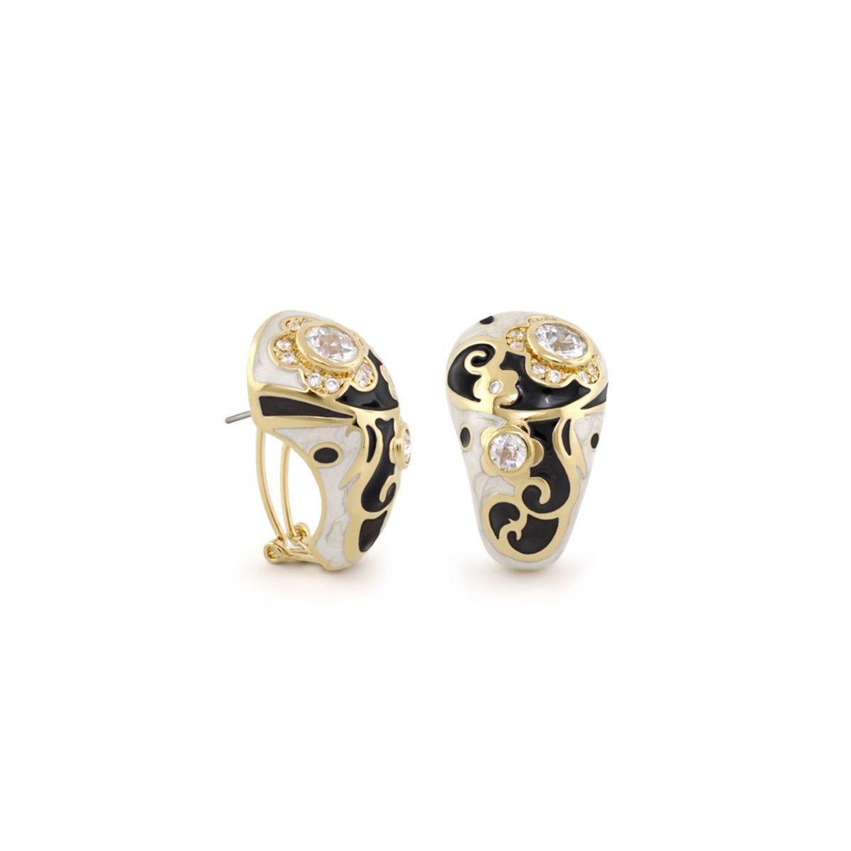 Daisy Swirl Earrings — Hand-Poured Clip