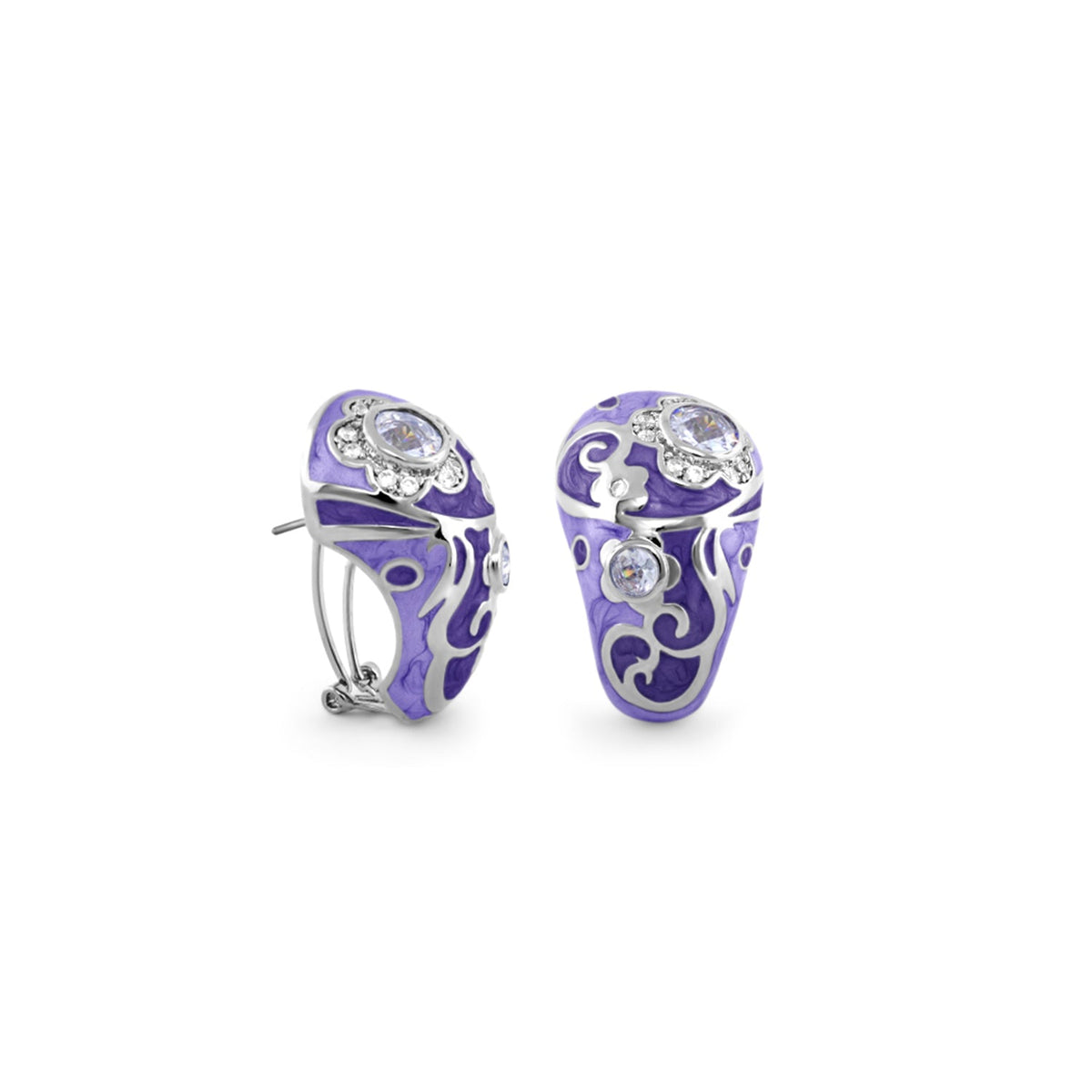 Daisy Swirl Earrings — Hand-Poured Clip