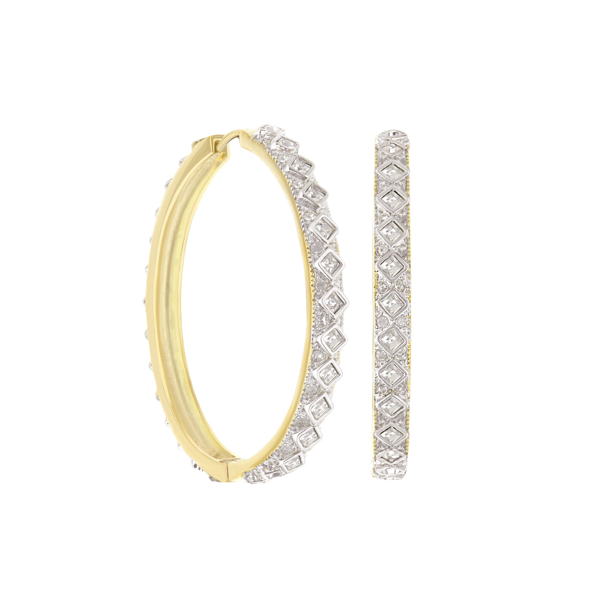 Crystal Hoop Earrings