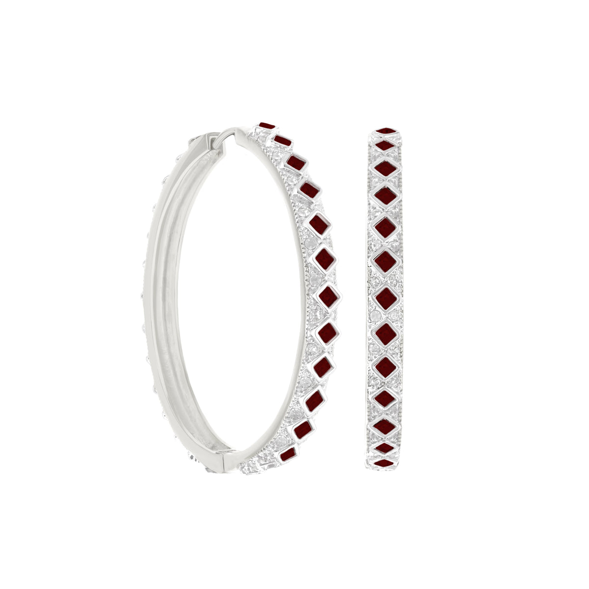 Crystal Hoop Earrings