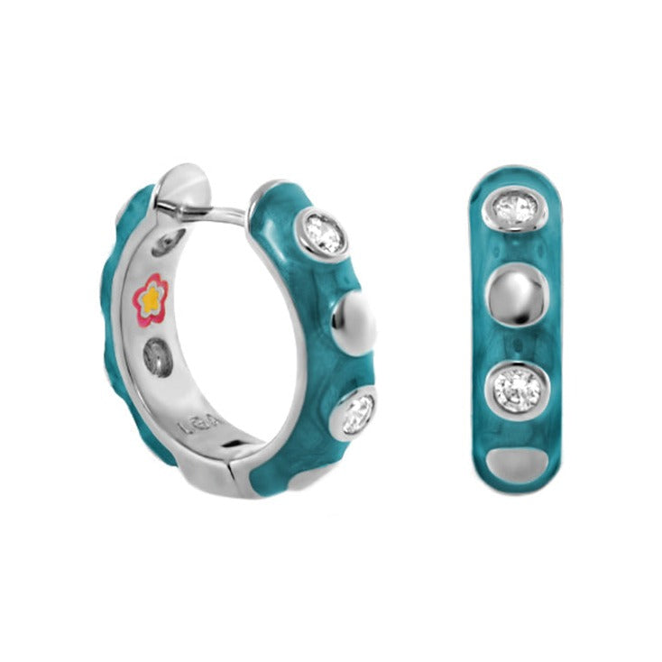 Stackable Fiesta Dot Huggie Earrings