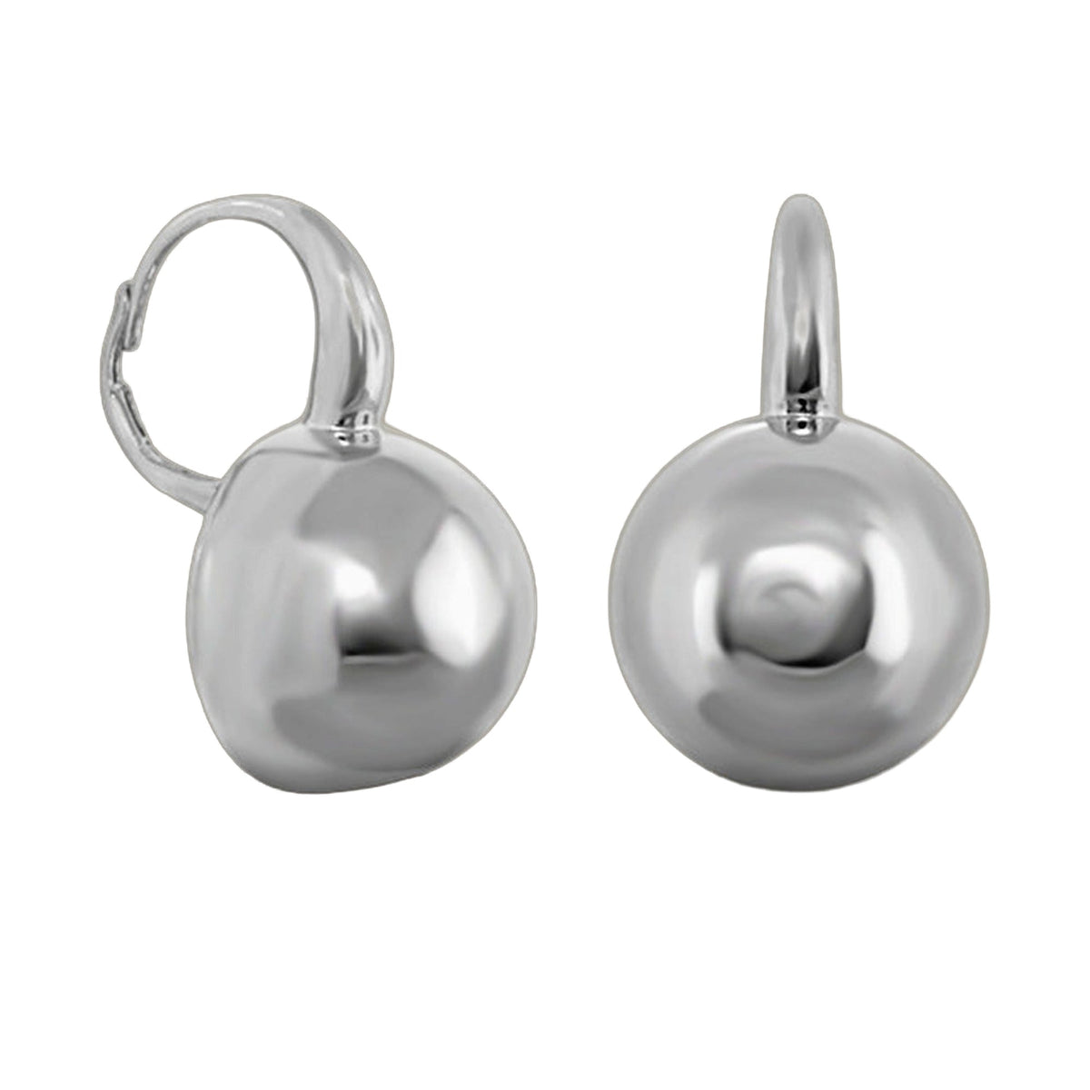 Shiny Circles Round Dome Earring