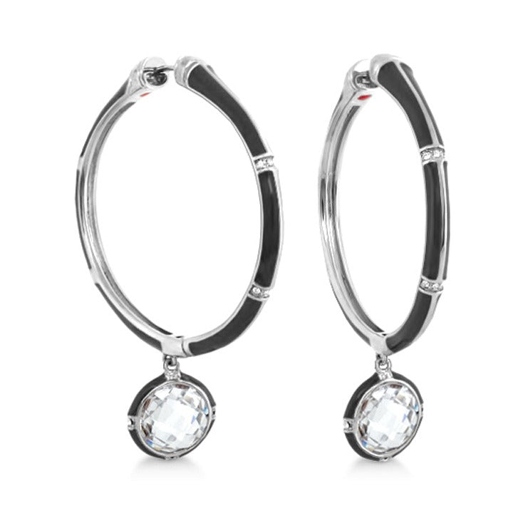 Prince Charming Cubic Zirconia Hoop Earrings